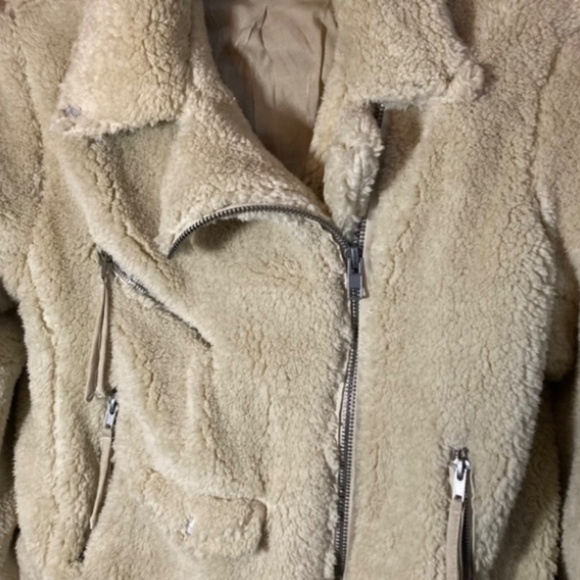 We The Free Shearling Moto Jacket Women’s Size Small - Picture 2 of 12